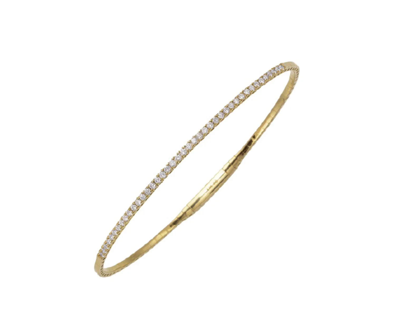 14k Diamond Flex Tennis Bangle