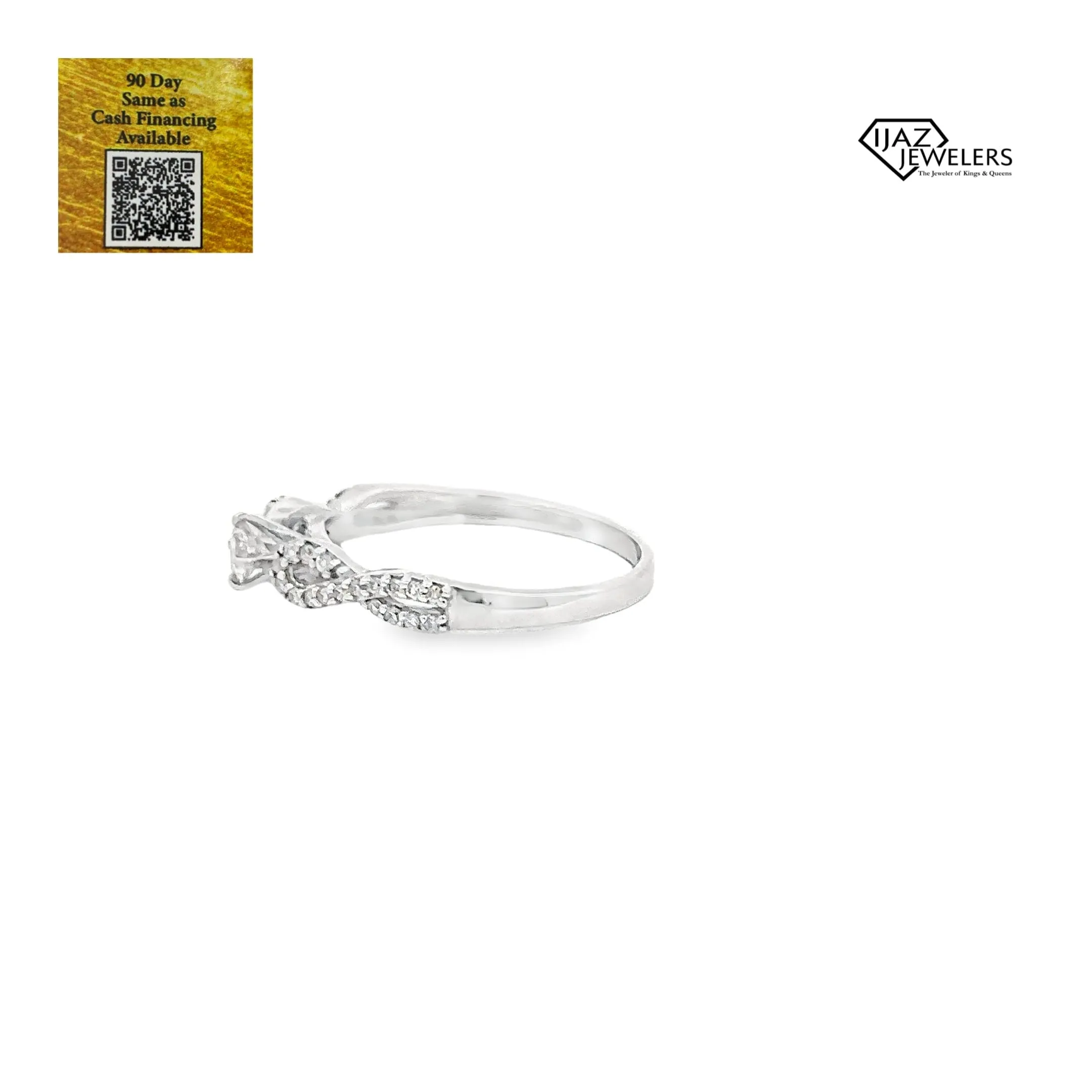 14K White Gold 0.46 CTW Ladies Diamond Ring