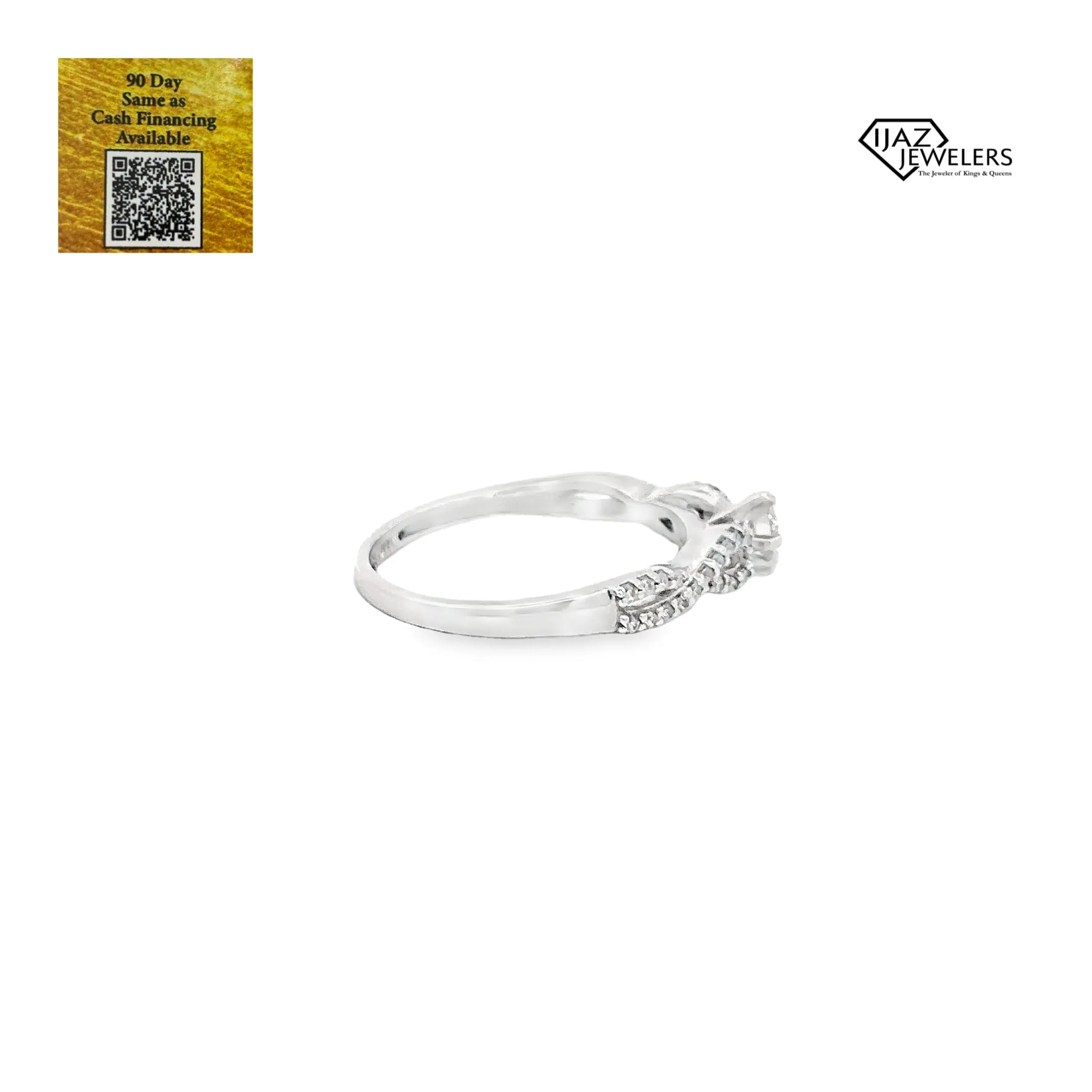 14K White Gold 0.46 CTW Ladies Diamond Ring