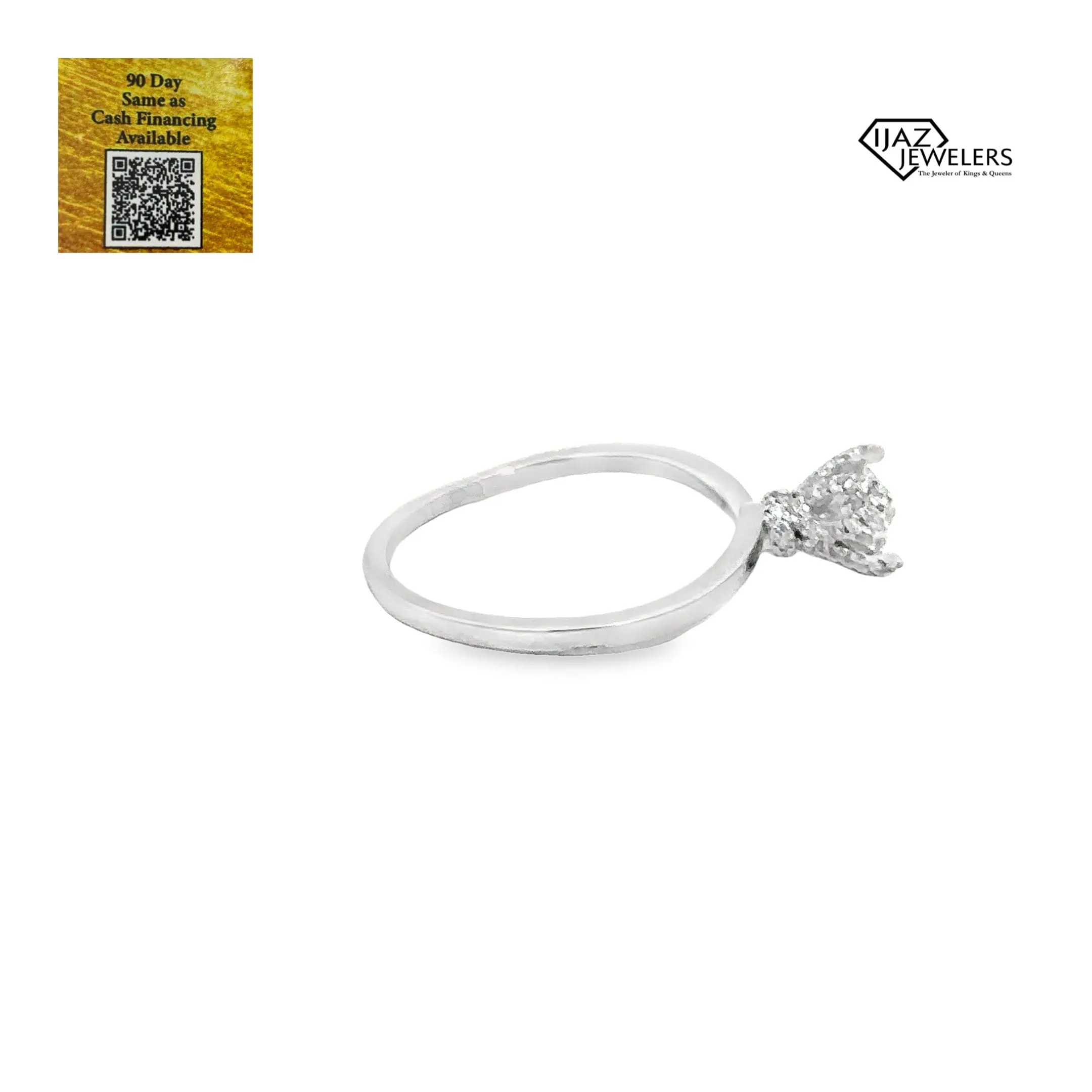 14K White Gold 1.12 CTW EGL Certified Diamond Ladies Ring