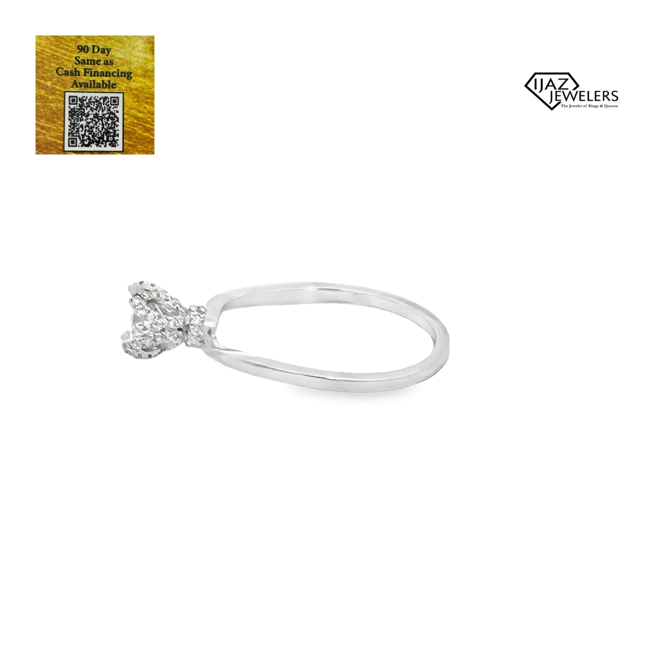 14K White Gold 1.12 CTW EGL Certified Diamond Ladies Ring