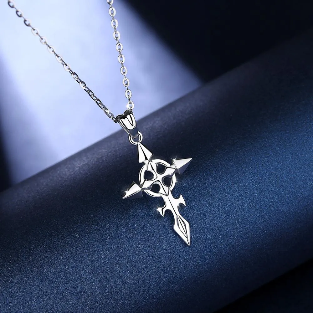 925 Sterling Silver Ortodox Celtic Cross Necklace