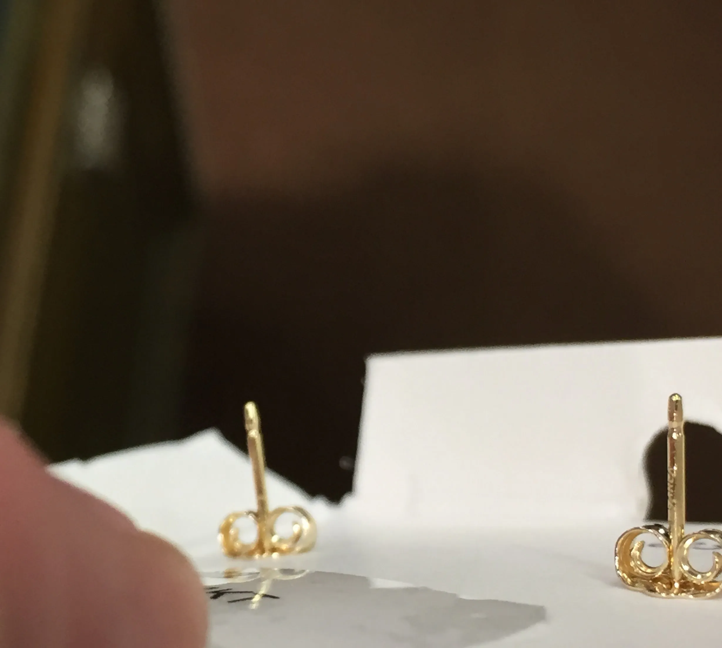 Amethyst Round 14K Yellow Gold Earrings