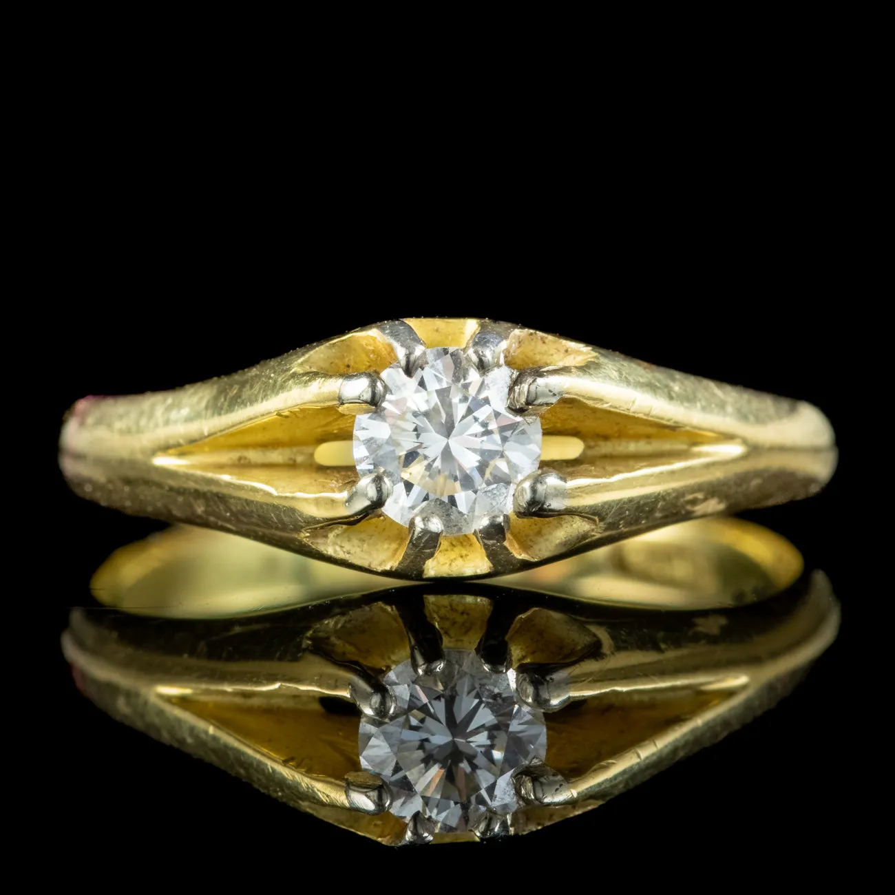Antique Edwardian Diamond Solitaire Ring 0.40ct Diamond