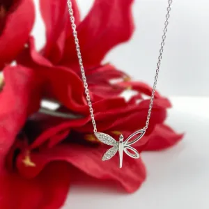 Dragonfly Sparkle Necklace - VNKL308