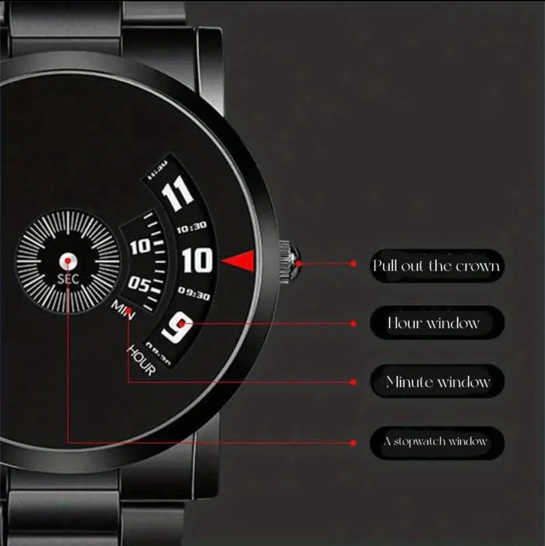 Futuristic Men's Watch ChronoVibe