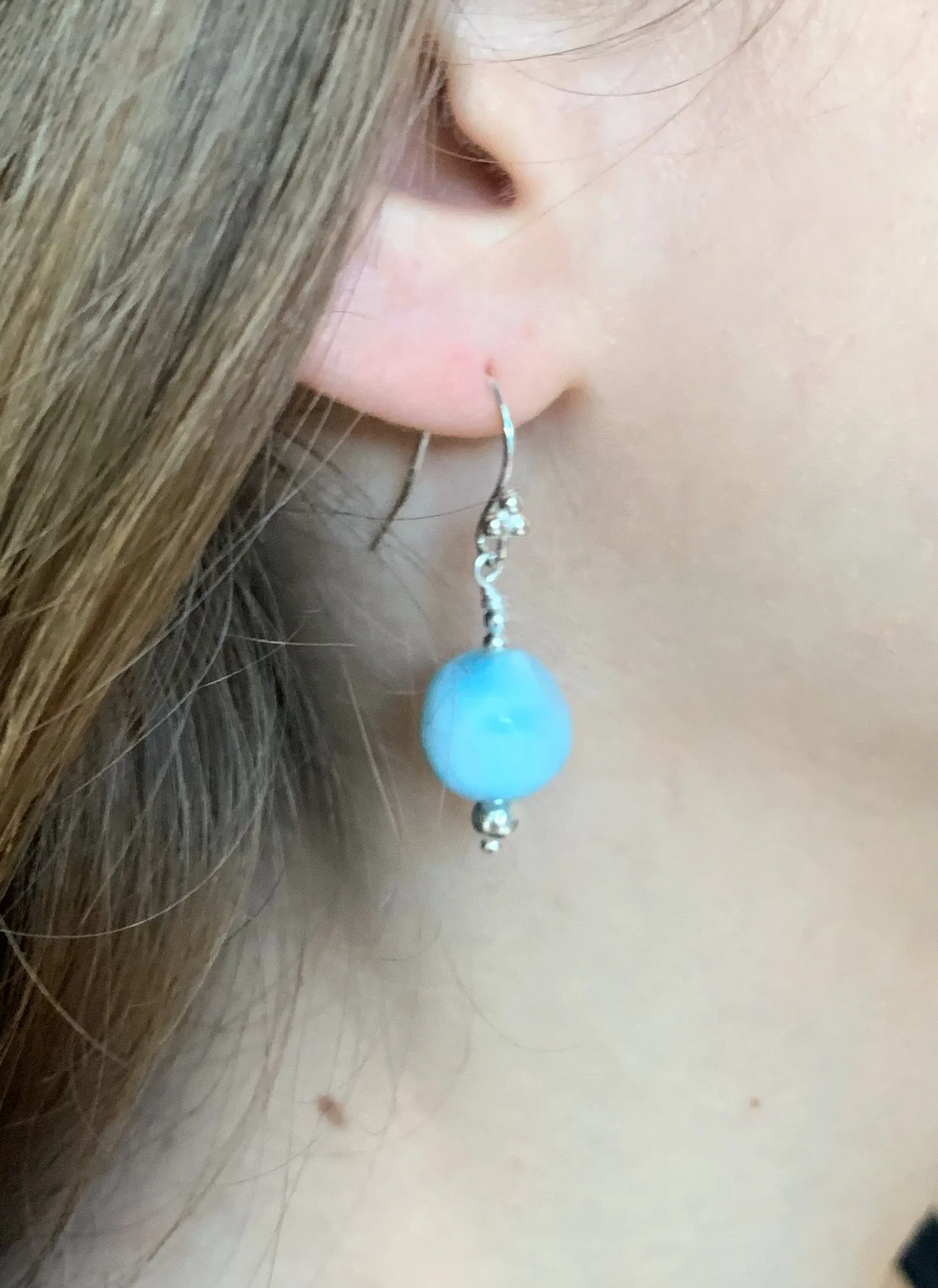 Larimar dangle Earrings