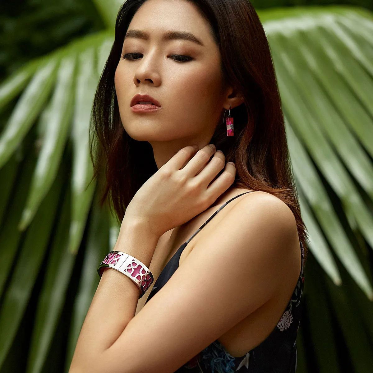 Lotus Bangle - Andaman Green