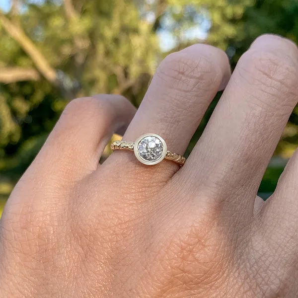 Old Euro 1.07ct Bezel Engagement Ring- Heirloom by Doyle & Doyle