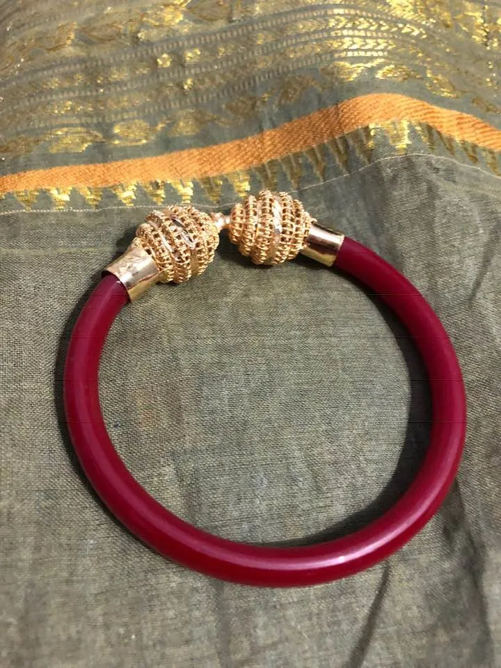 Red CitiGold Pola Bangle